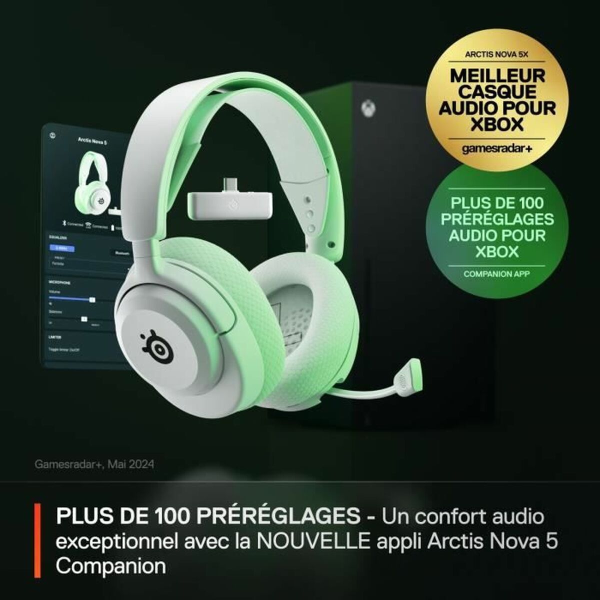 Hörlurar med Mikrofon SteelSeries Arctis Nova 5X Vit